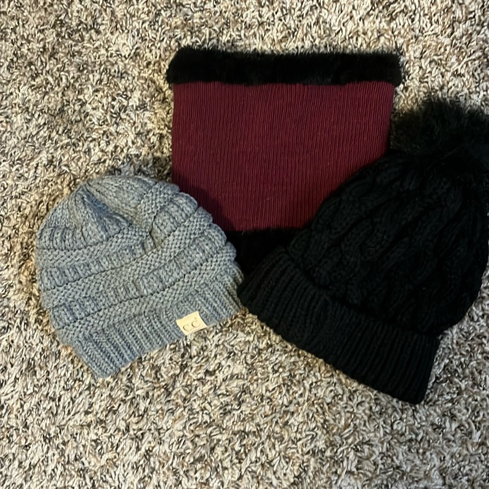 Winter hat trio.